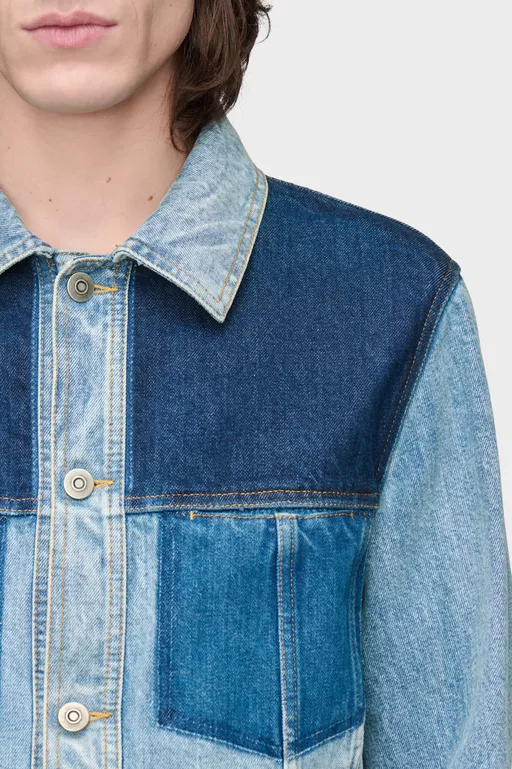 Patchwork Denim Jacket - Jackets