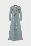Light Blue - Denim Maxi Coat