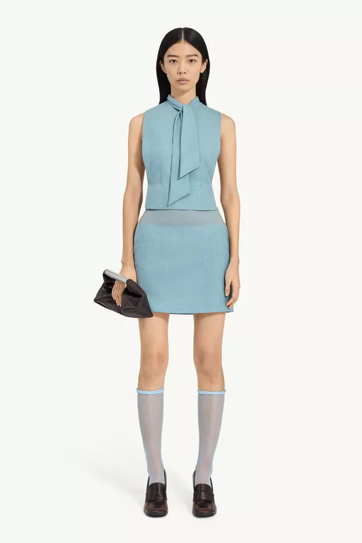 Wool Sleeveless Top - Scarves