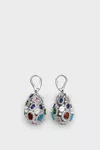 Polished palladio - Cluster Show Drop Earrings