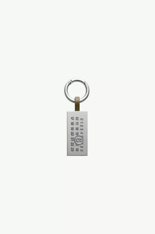 Numeric Plaque Bag Charm - Key Rings