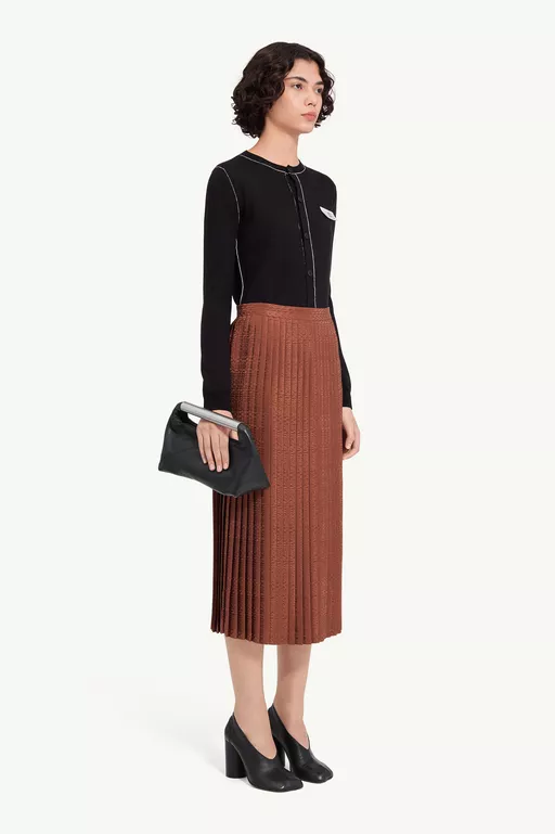 Jacquard midi skirt - Skirts