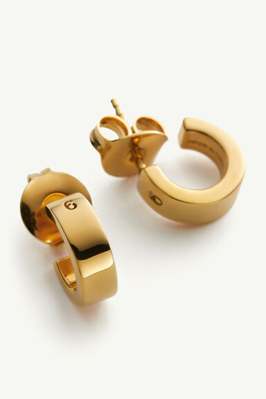 Numeric Minimal Signature Hoop Earrings - Earrings - Image 4