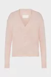 Pale Pink - Gardening hemp knit cardigan
