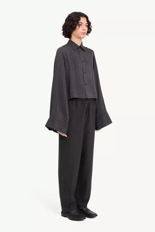 Viscose blend jacquard shirt - Shirts