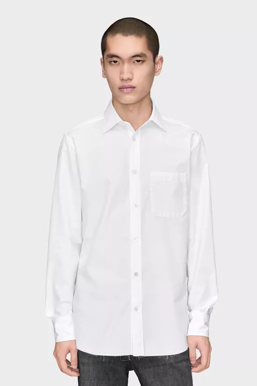 Cotton Long-Sleeve Shirt - Shirts