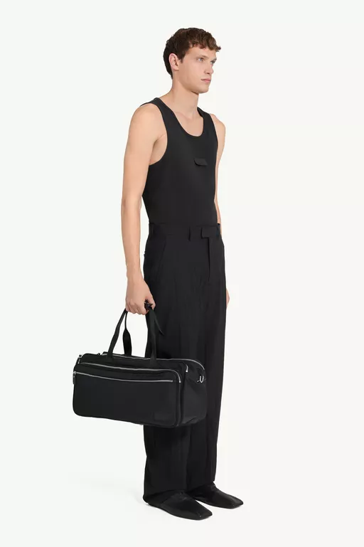 Creased wool-blend trousers - Pants