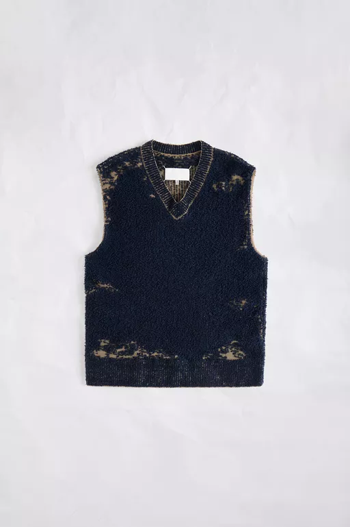 Acid Knit Wool Vest