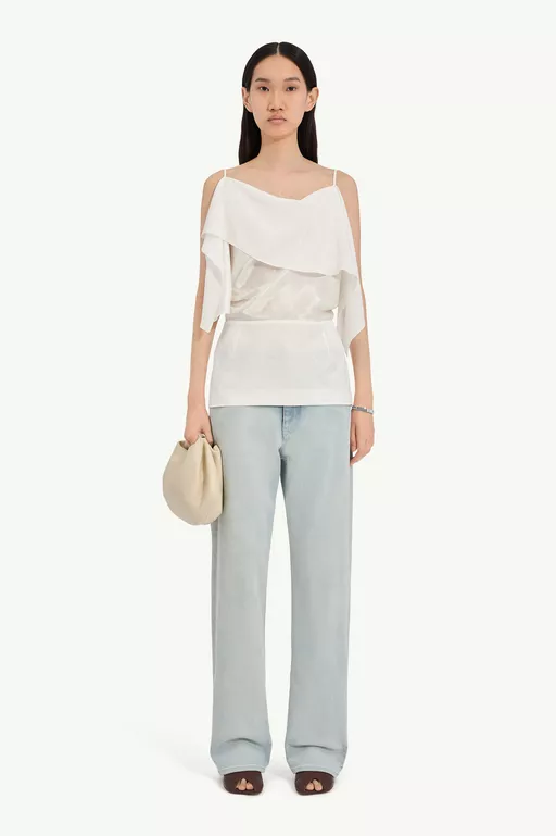 Folded jacquard top