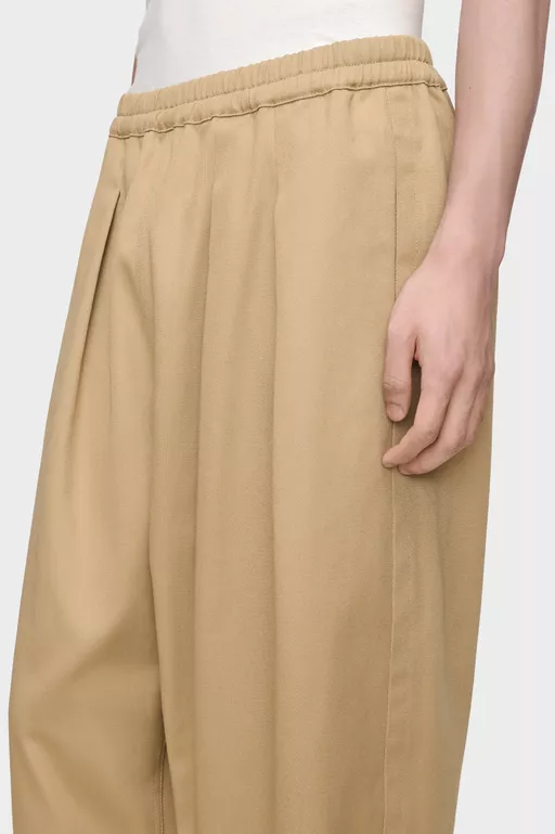 Dropped-Rise Cotton Trousers - Pants