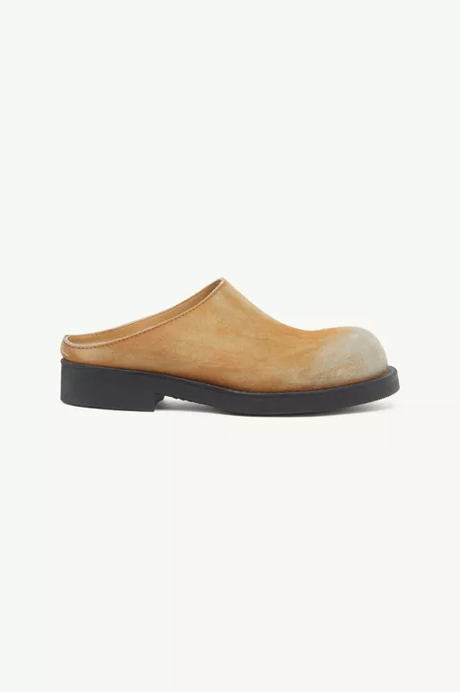 Washed suede Biker mules - Slippers