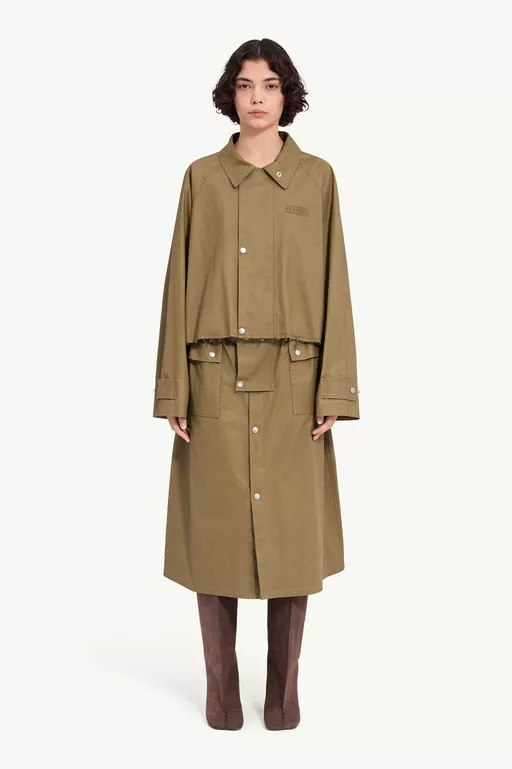 Coated trench jacket - Jackets