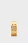Yellow Gold Plating Burattato - Bague diamant Numeric