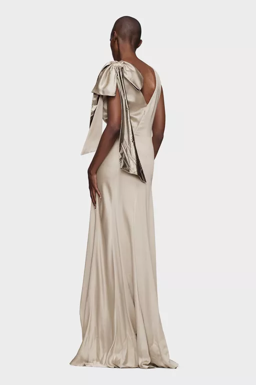 Bias-cut Evening Gown - Maxi Dress