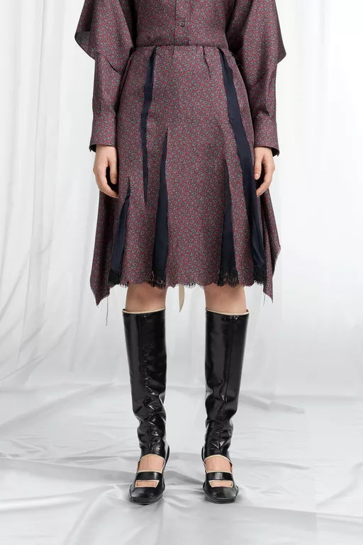 Fusion Paisley Midi Skirt - Midi Skirts