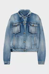 Blue jeans - Folded Collar Denim Jacket