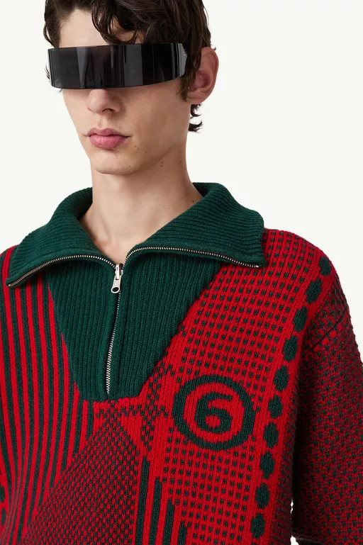 Half-Zip Knit Jumper - Polos