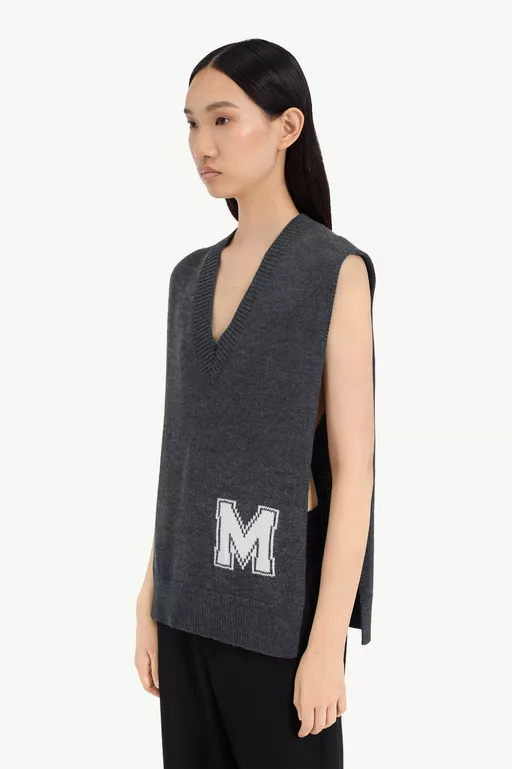 Gilet sans manches en maille - &Eacute;charpes