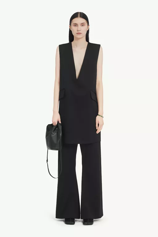 Tailoring Wool Mini Dress - Mini Dress