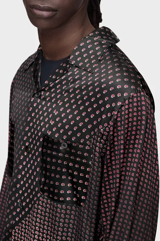 Paisley Print Long-Sleeve Shirt - Shirts