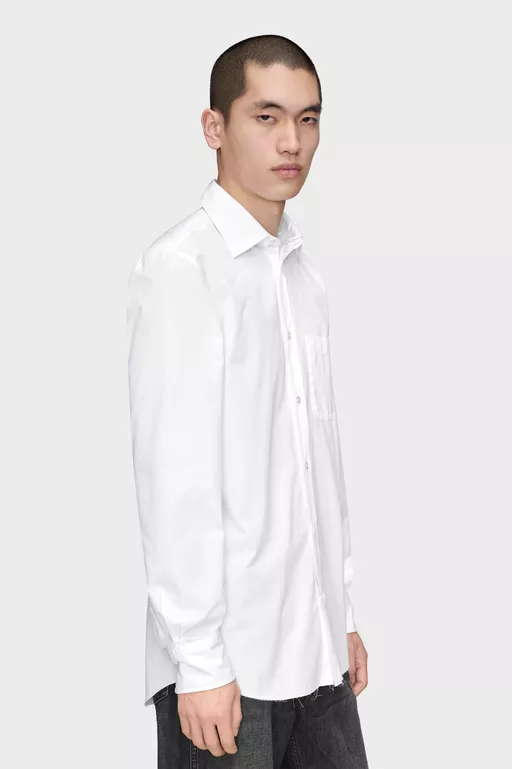 Cotton Long-Sleeve Shirt - Shirts