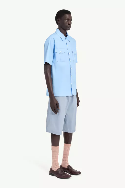 Fused Poplin Short-Sleeve Shirt - Shirts