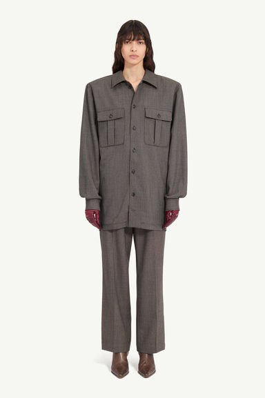 Tweed shirt dress - Mini Dress - Image 5