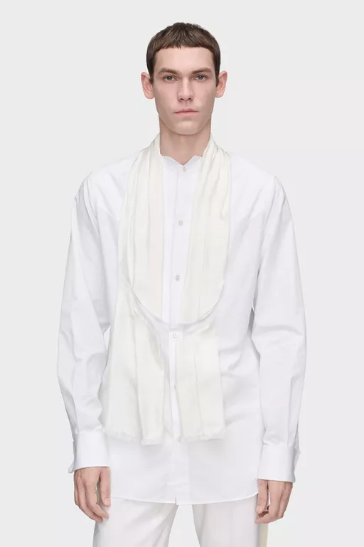 Scarf Tailored Shirt - Shirts