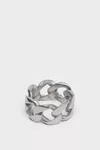 Polished palladio - Silver Maillons Ring