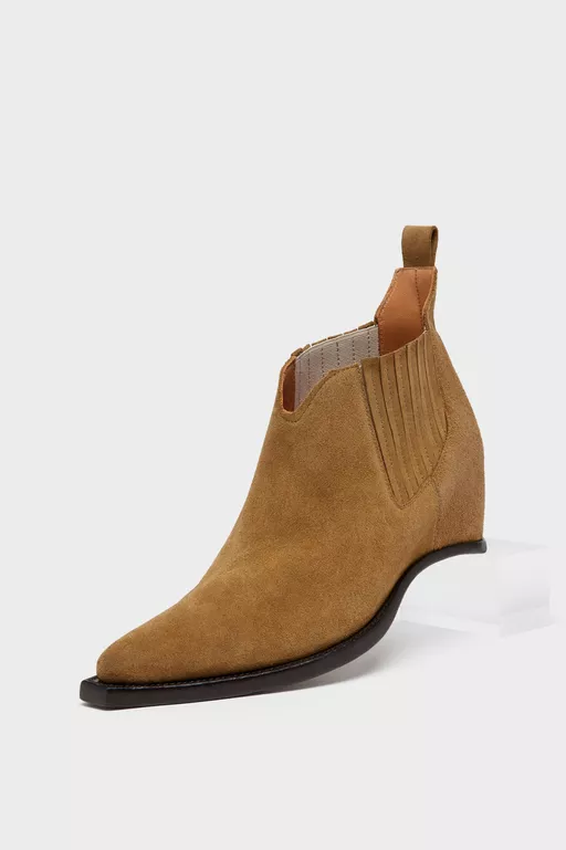 Stivaletti western chelsea heel-less - Stivaletti