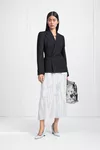 Dark grey - Belted Peak-Lapel Wool Blazer