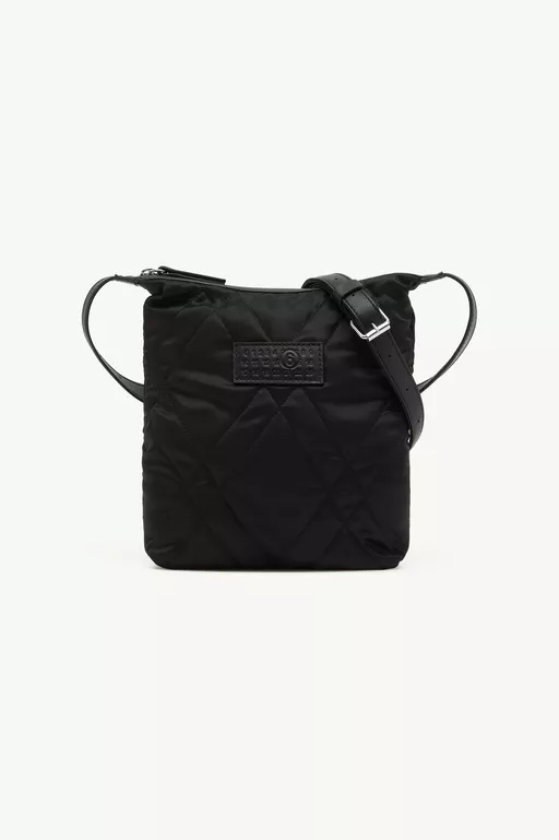 Quilted nylon small crossbody bag