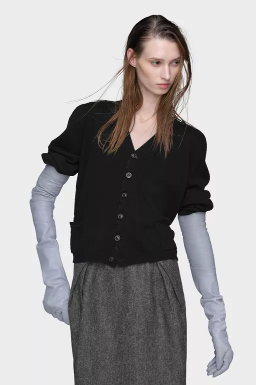 Wool v-neck cardigan - Overalls