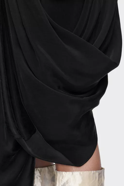 Draped Midi Skirt - Midi Skirts