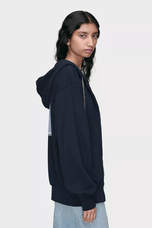 Cotton Zip Hooded Sweatshirt - Sweatshirts