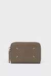 Taupe - Portamonete con cerniera Four Stitches