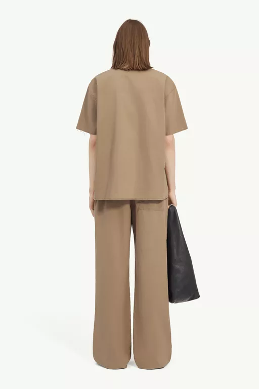 Washed cotton short-sleeve shirt - Shirts