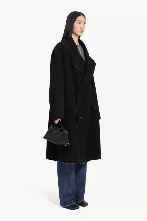 Raw-edge wool coat - Coats