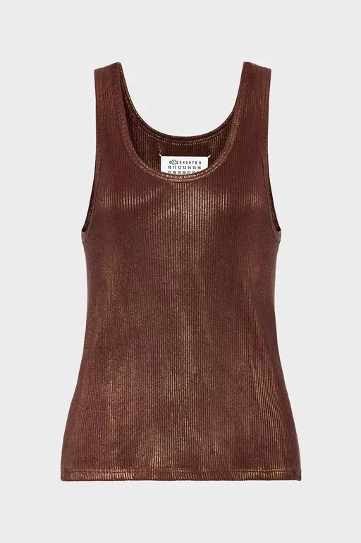 Silver Print Tank Top - Tops