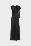 Black - Bias-cut Evening Gown