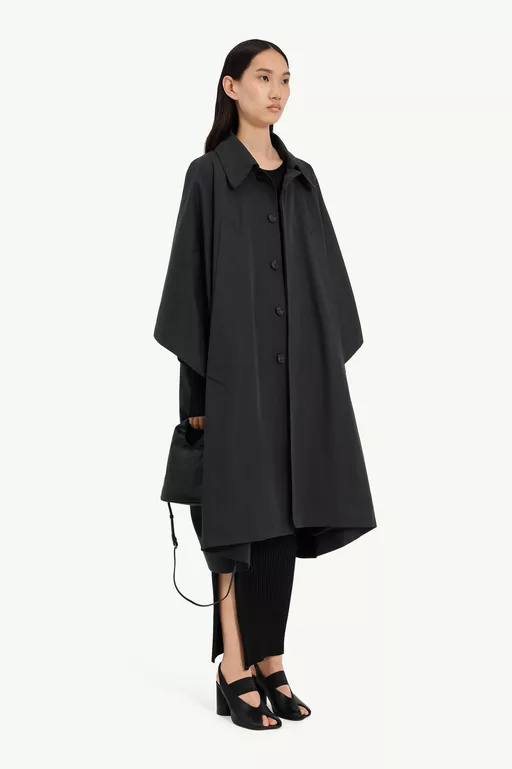 Water-repellent cotton gabardine coat - Raincoats