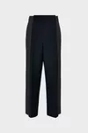 Bleu - Pantalon bicolore en laine