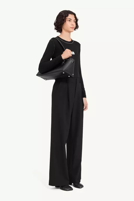 Mannequin label wool blend pleated trousers - Pants