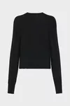 Black - Wool knit top