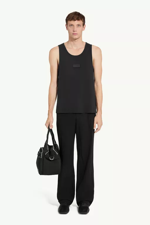 Ribbed jersey tank top