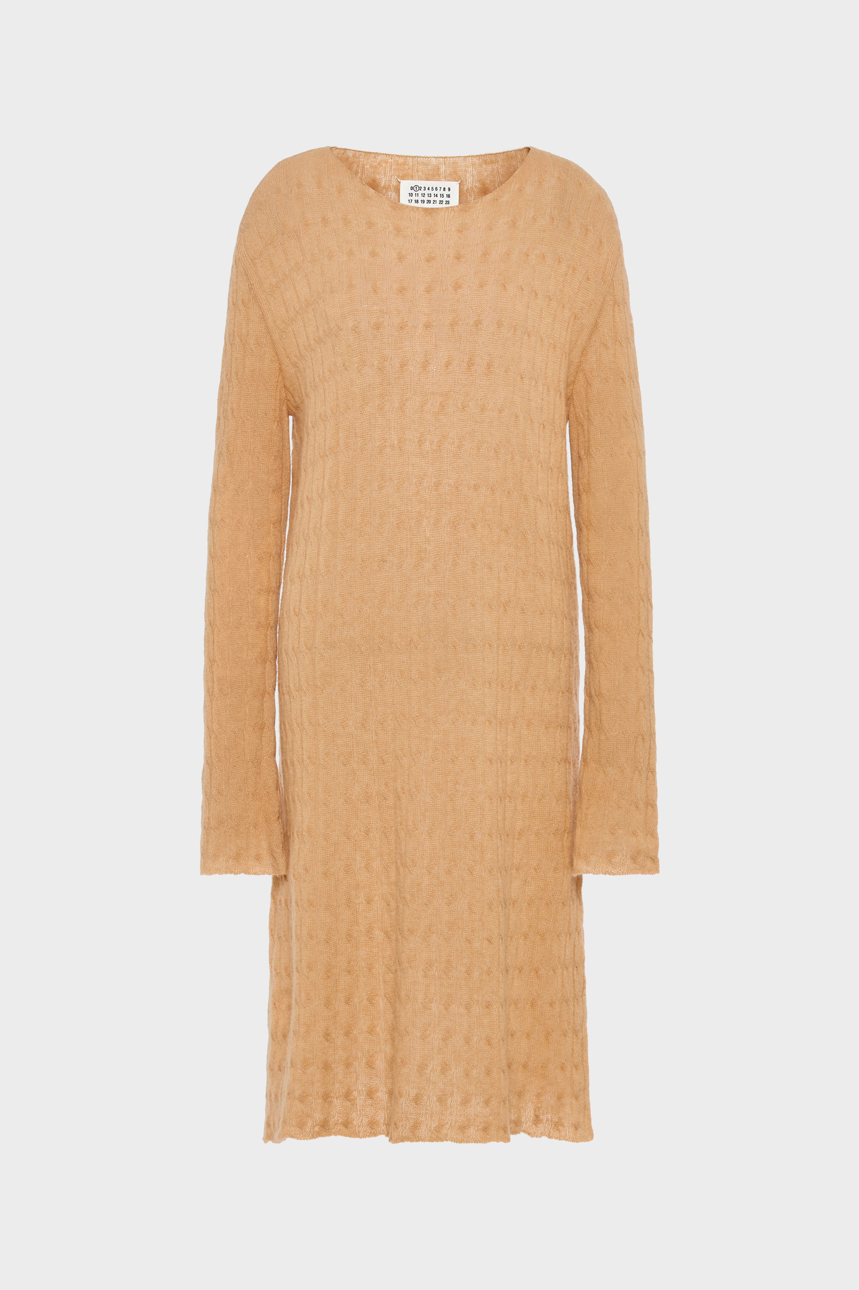 Wool Cashmere Knit Midi Dress