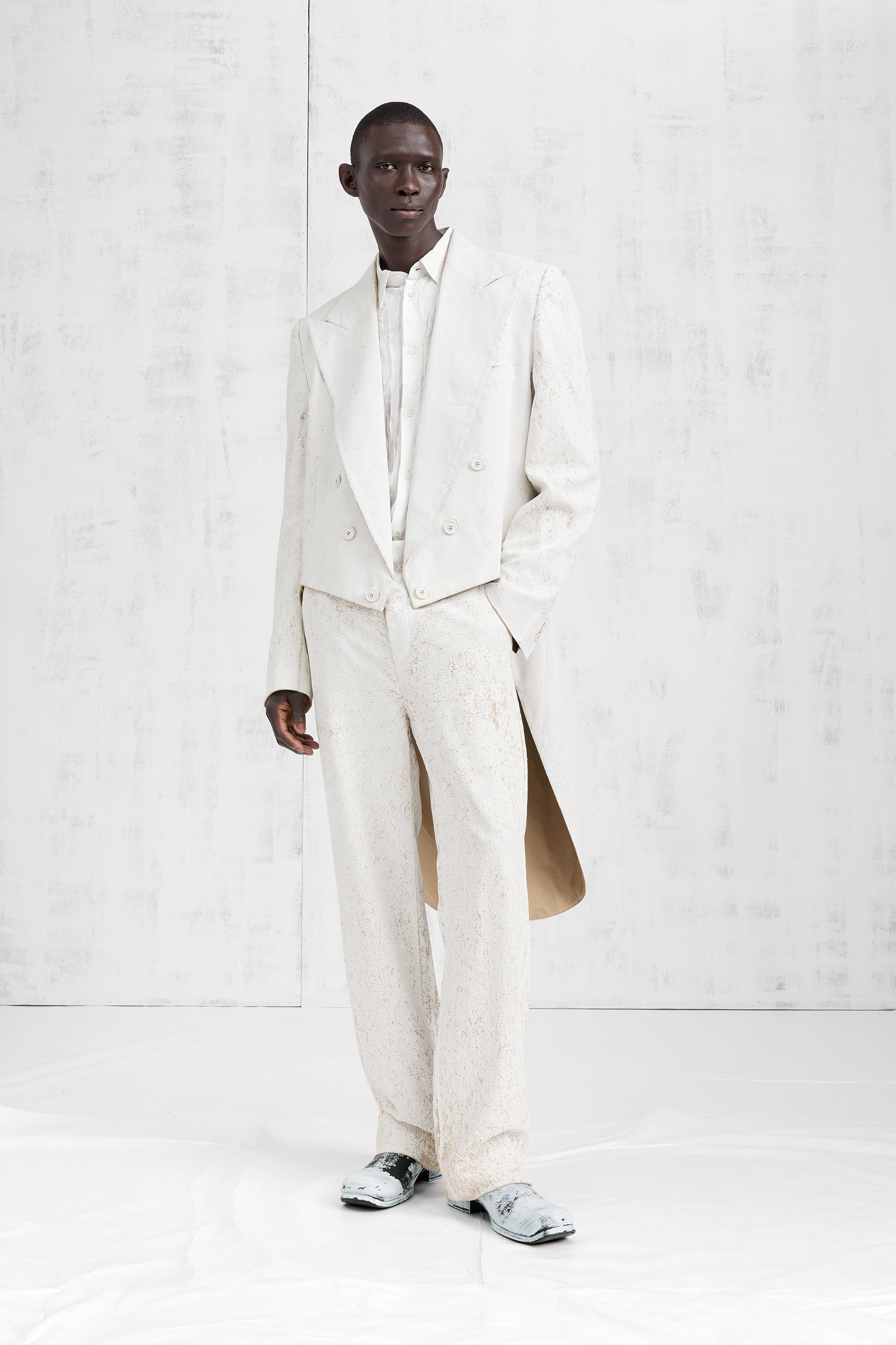 Bianchetto Double-Breasted Tailcoat