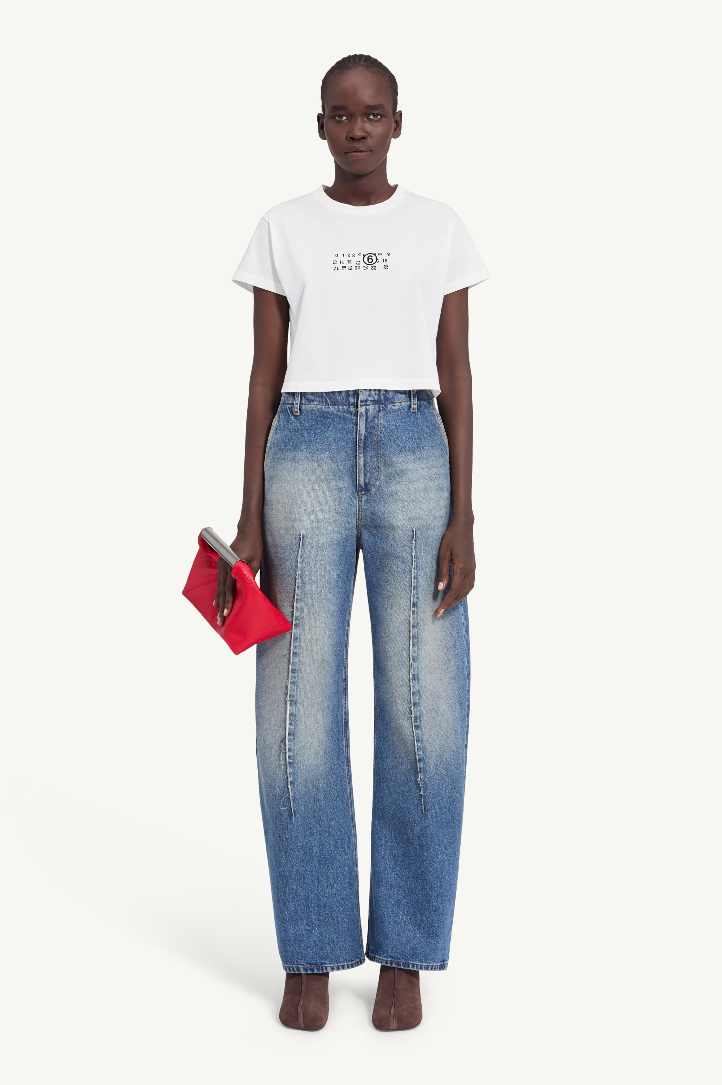 Flipped-print overdyed T-shirt