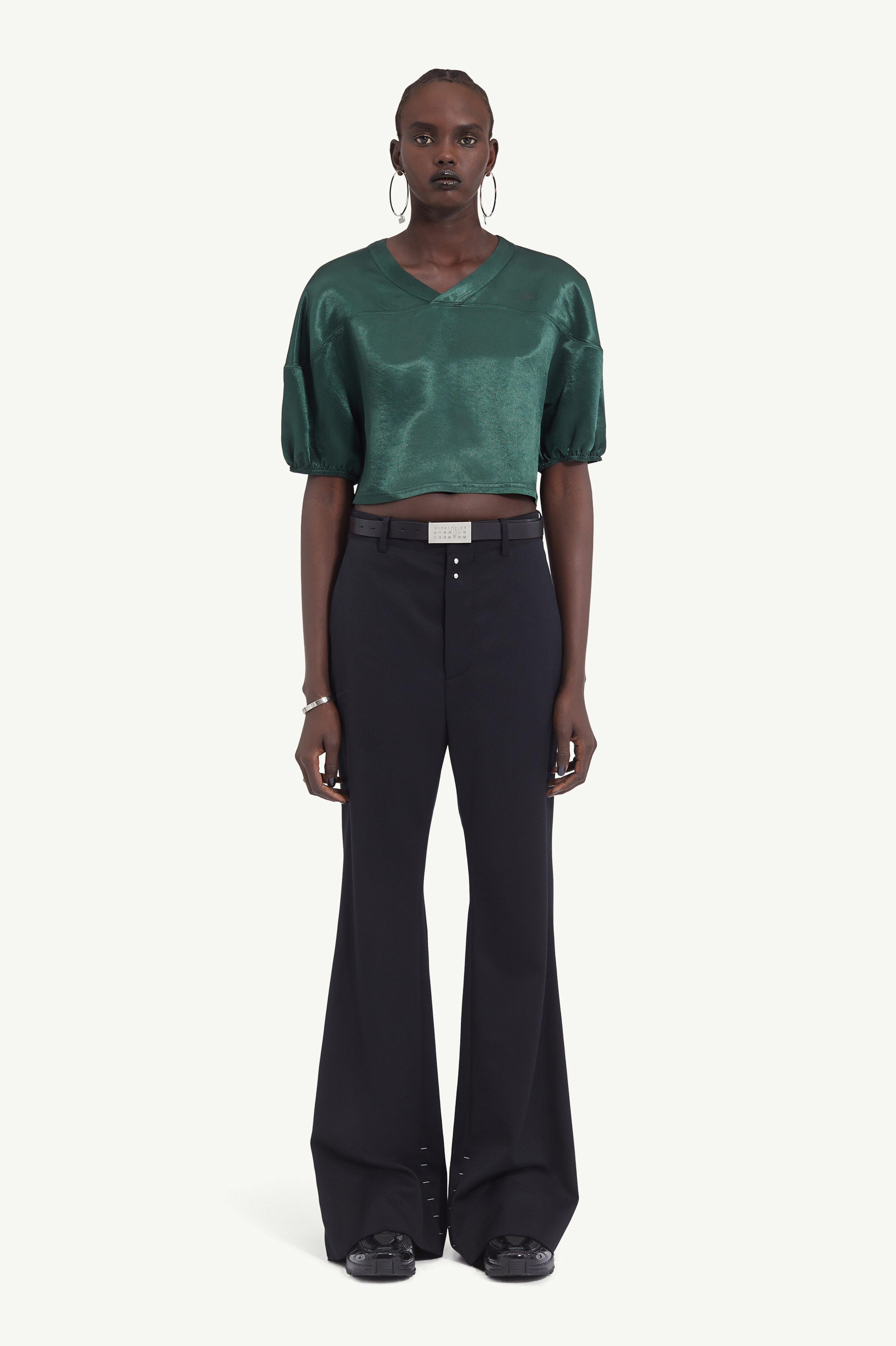 High-waist trousers