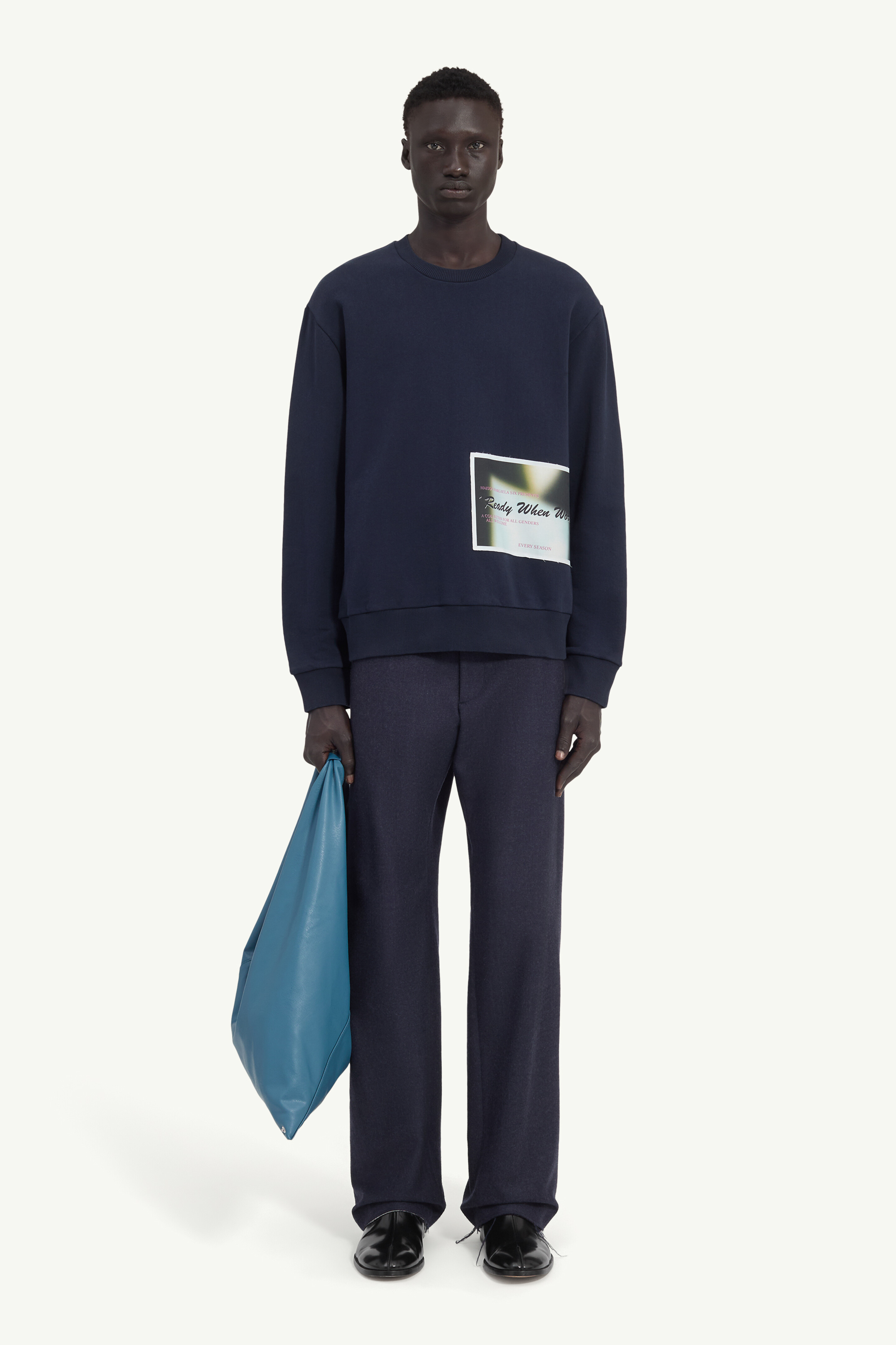 Patch cotton sweatshirt